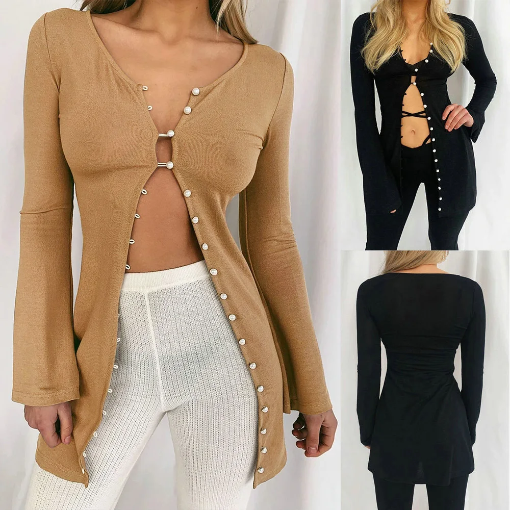 

Women Casual Cardigan Female Autumn Elegant Single Breasted Long Sleeve Basic Long Cardigan Sweaters 2020 Ladies Tops