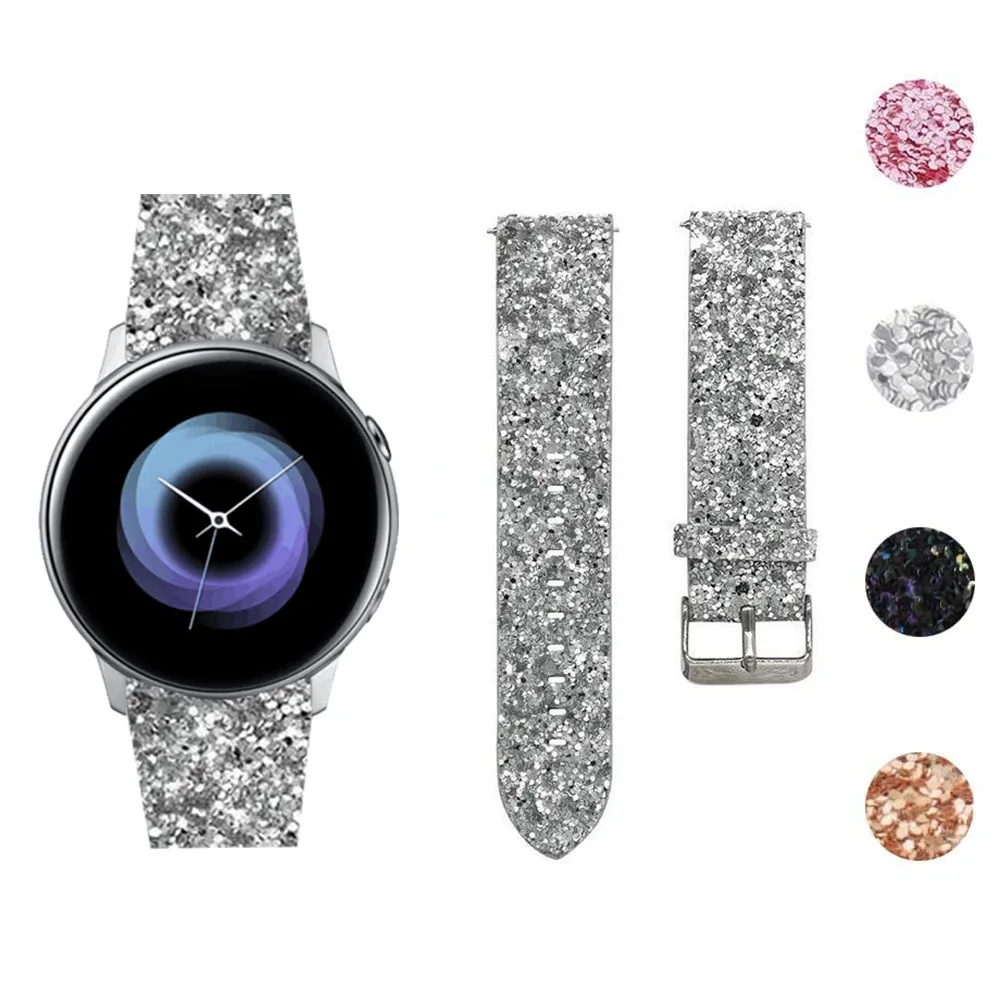 Плечевой ремень для samsung Galaxy часы активное ремень кожи; высота каблука 20 ремешок для часов, мм кожаных полос для Galaxy Watch 42 мм смарт ремешок для наручных часов Для женщин