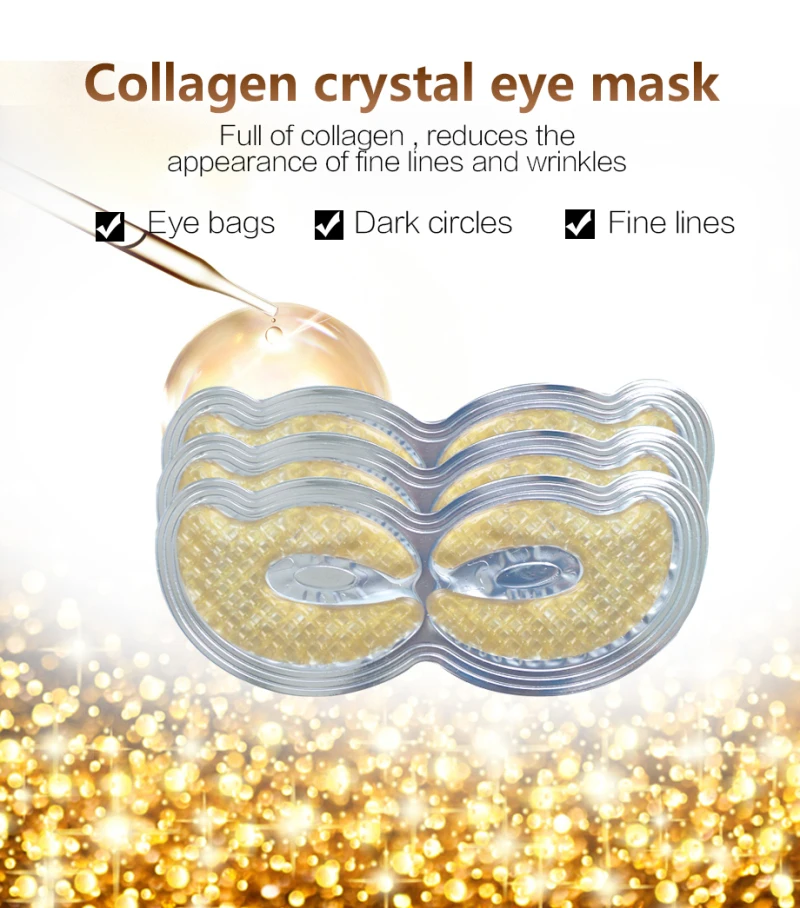 Коллагеновая кристальная маска для глаз против старения темные круги для удаления акне красивые патчи для ухода за кожей глаз Прямая поставка TSLM1