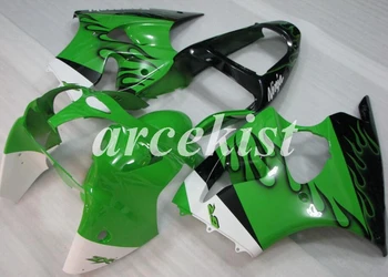 

New ABS Injection Mold Motorcycle Fairings Kit Fit For Kawasaki Ninja ZX-6R 636 2000 2001 2002 00 01 02 body set Green