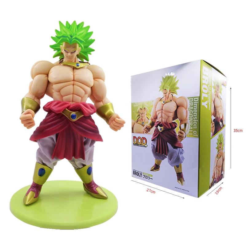 25 см Dragon Ball Z Broli DOD Legendary Super Saiyan Broly ПВХ фигурка игрушки Коллекционная модель игрушки