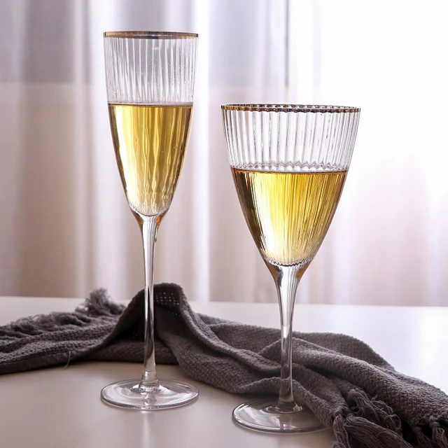 כוסות יין/שמפניה שקופות 1