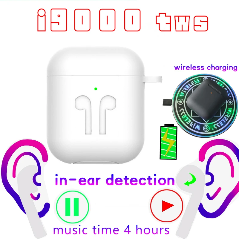 

i9000 tws 1:1 Replica Aire 2nd Bluetooth Earphone Tap Control Earbuds Wireless Headset PK i10 i12 i500 fone de ouvido bluetooth