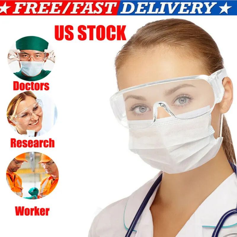 

Medical Mask/Anti Dust Protective Goggles/Lab Eyes Goggles/Clear Safety Glasses