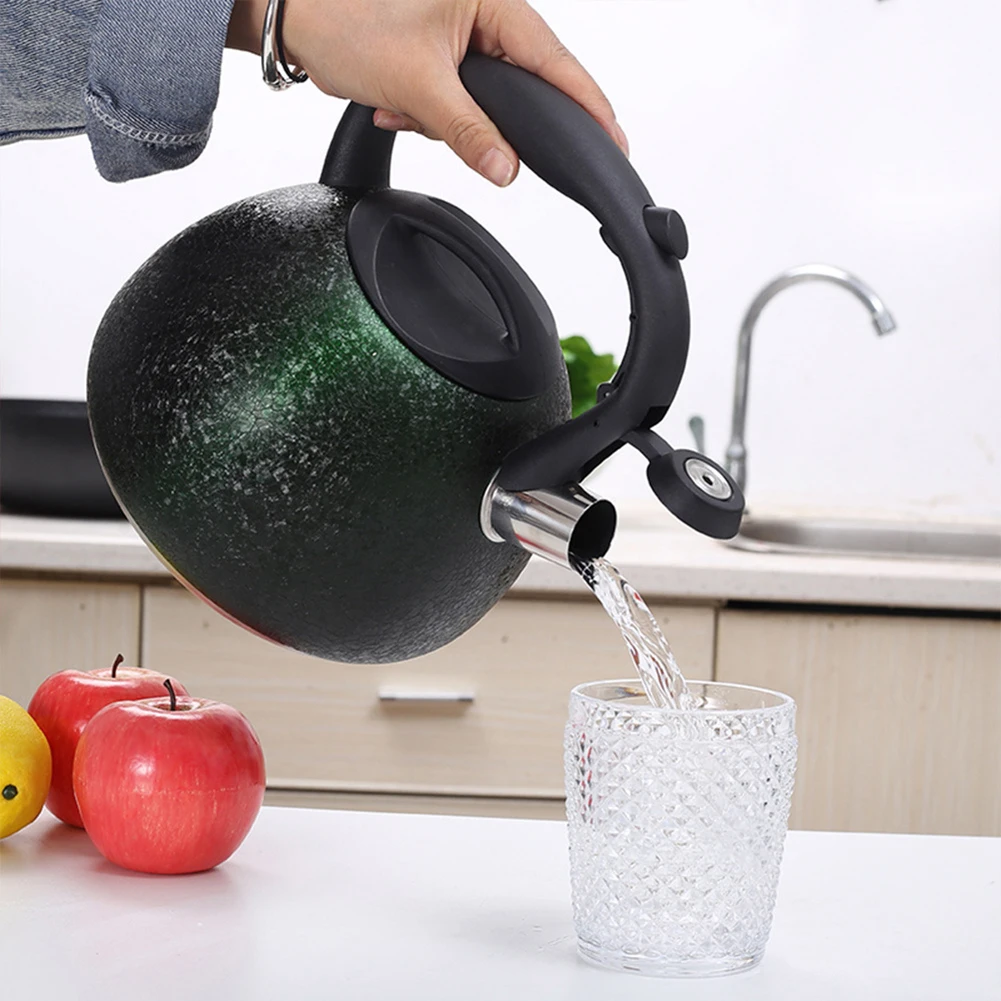 

3L Kettle Stainless Steel Whistling Tea Kettle Food Grade Tea Pot With Heat-Proof Handle Large Capacity Kitchen Cooking Gadgets