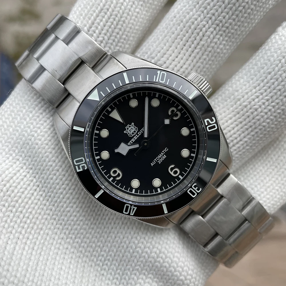 Часы STEELDIVE Design Diver sdкор Мужские Роскошные автоматические механические японские