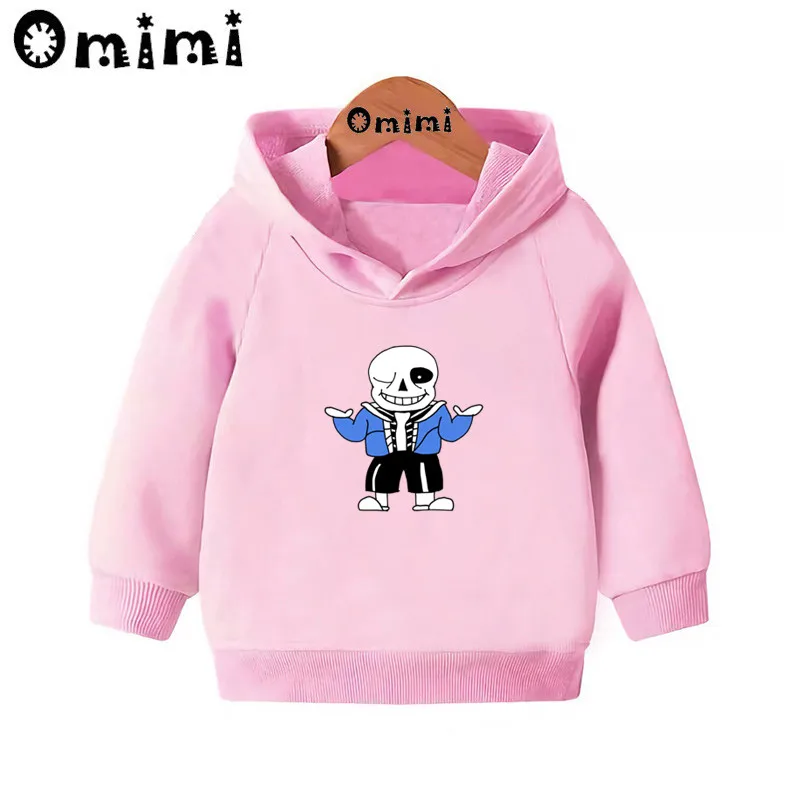 Skull Brother Undertale Sans/свитшоты; детские толстовки с капюшоном; крутой пуловер для малышей; топы для девочек и мальчиков; осенняя одежда; KMT2405