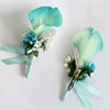 Men's Corsage For Suit Fashion Wedding Party Groom Groomsman Clip-On Artificial Boutonniere Flower Brooch Male Charming Corsages ► Photo 3/6