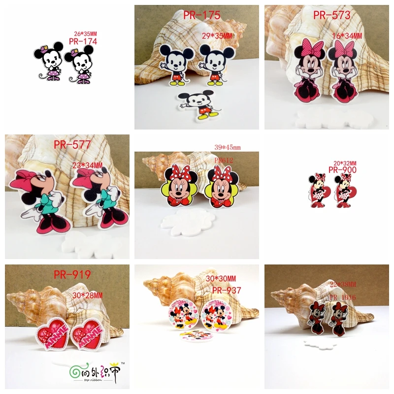 

Free shipping 30 pcs cartoon planar resin ribbon PR 1016