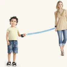 Детские ходунки дети анти-потеря соединитель на запястье браслет детские ходунки ремень безопасности Веревка Регулируемая шлейка поводки 2,5 м