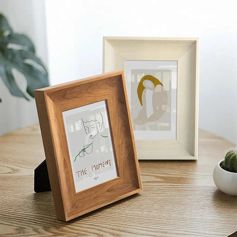 Picture Frame 5 inch 6 inch 7 8 10 Wall-mounted Retro Photo Frame Set Up Home Wall Decoration Desktop Ornamen photo frame wood photo frame wood picture frame