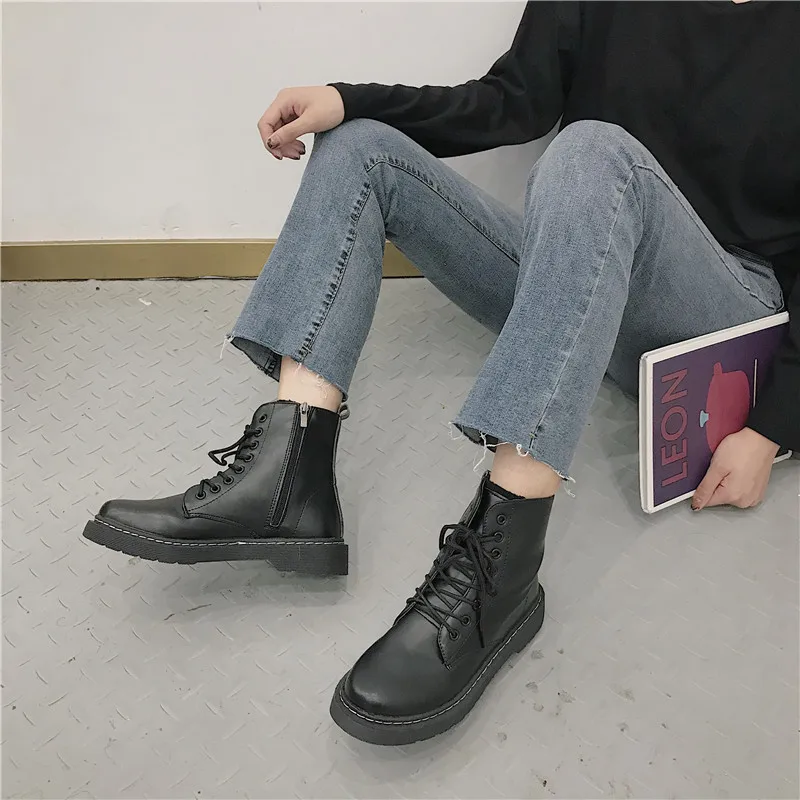 

New Style Boots Women's 2019 Retro Martin Korean-style Versatile British Style Autumn INS Online Celebrity Short Spring And Autu