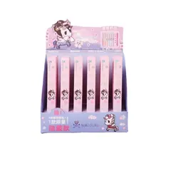 Boîte aveugle Surprise en fleurs de cerisier japonais, 6/boîte, stylo noir 0.5mm, dessin animé, fournitures de bureau pour étudiants 