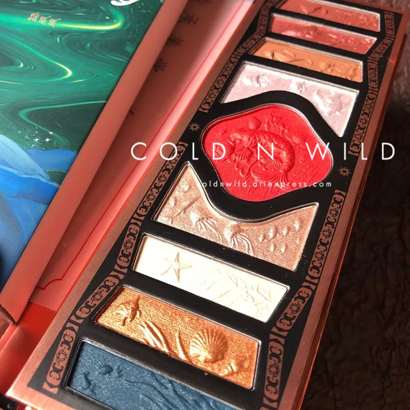 cold n wild new amazing beatifull !eyeshadow pallet highlighter blush makeup enchase eye shadow