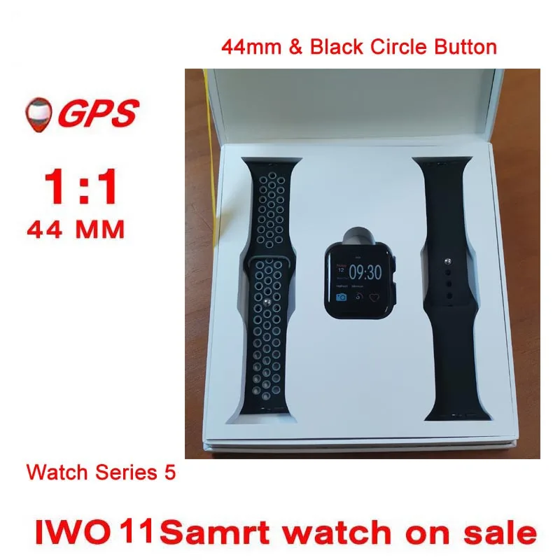 Gps IWO 11 IWO12 Bluetooth 44 мм Смарт часы 1:1 сердечного ритма кровяное давление камера музыка gps спортивные часы