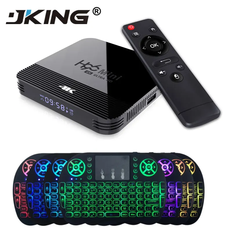 Новый H96mini H8 RK3328A Android 9 0 ТВ приставка 2 4G 5G диапазон wifi 4K H.256 телеприставка с