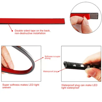 

With Accessories LED strip Light App Control Double-sided tape RGB Bar