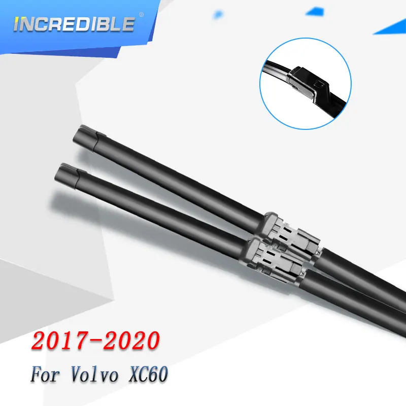 Incredible Front & Rear Wiper Blades For Volvo Xc60 26"&19" 2017 2018 2019 2020 Windscreen
