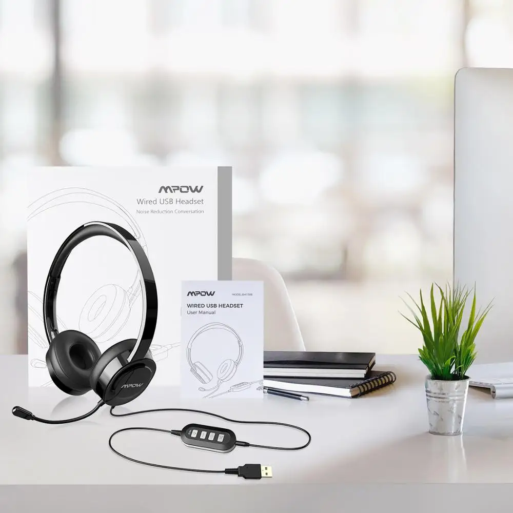 Mpow 158 Gen 2 Usb Headset 3.5 Mm Plug 