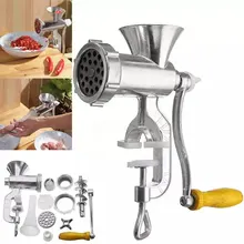 

Manual Meat Grinder,Sausage Filler Filling Machine for Pork Beef Fish Chicken Rack Pepper With Two Enema Mouths