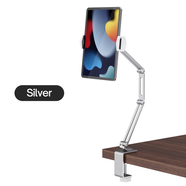 Bett Schreibtisch Tablet Ständer für 4 Zoll bis 12,9 Zoll Handys Tablets Lazy Arm Einstellbarer Halter aus Aluminiumlegierung für iPad Samsung_voghion.com