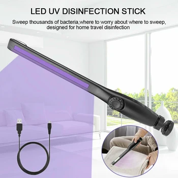

UV Light LED Ultraviolet Lamp Portable Handheld for Home Bedroom Toilets Car Cleaning I88