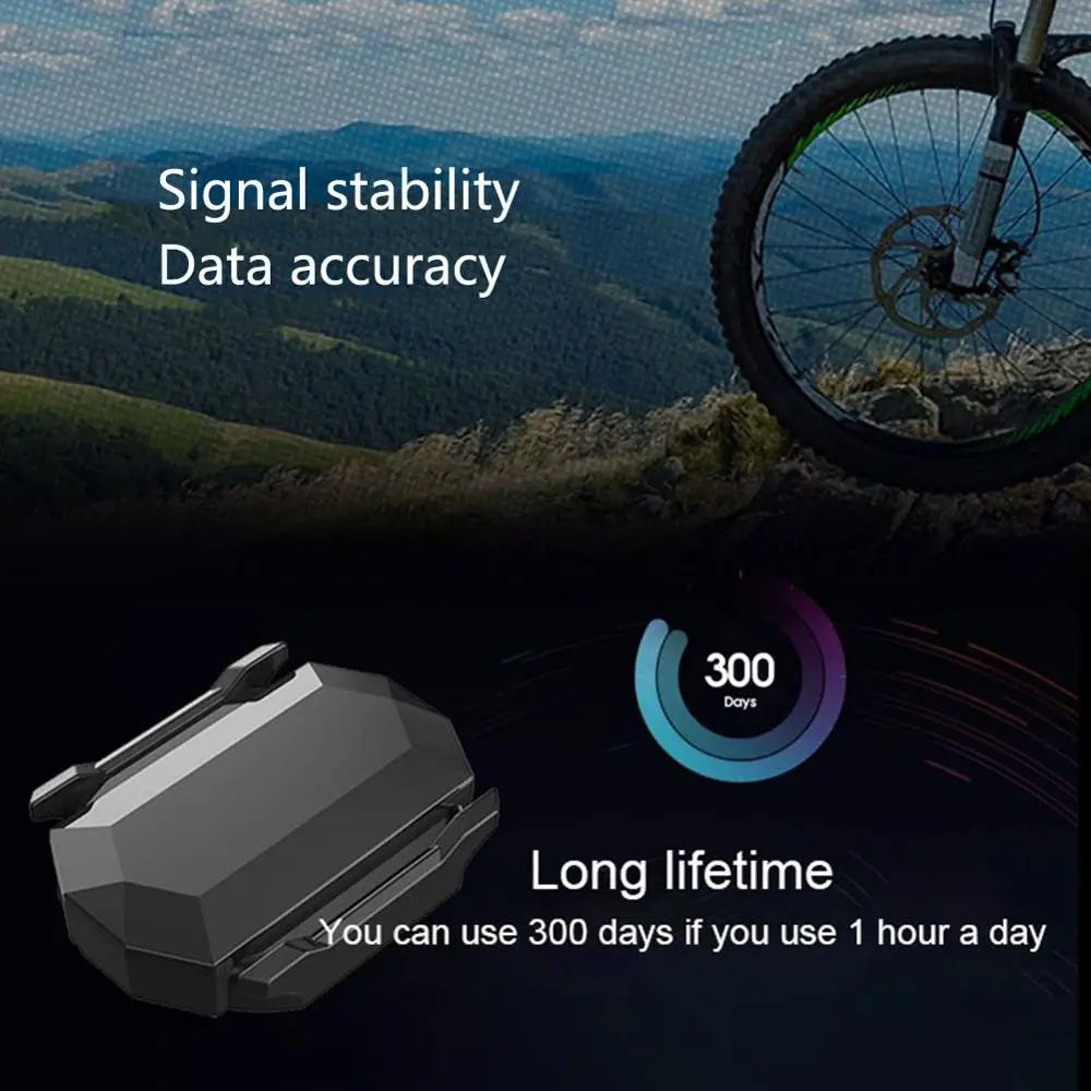 Водонепроницаемый велосипедный датчик скорости и частоты вращения педалей Ant +