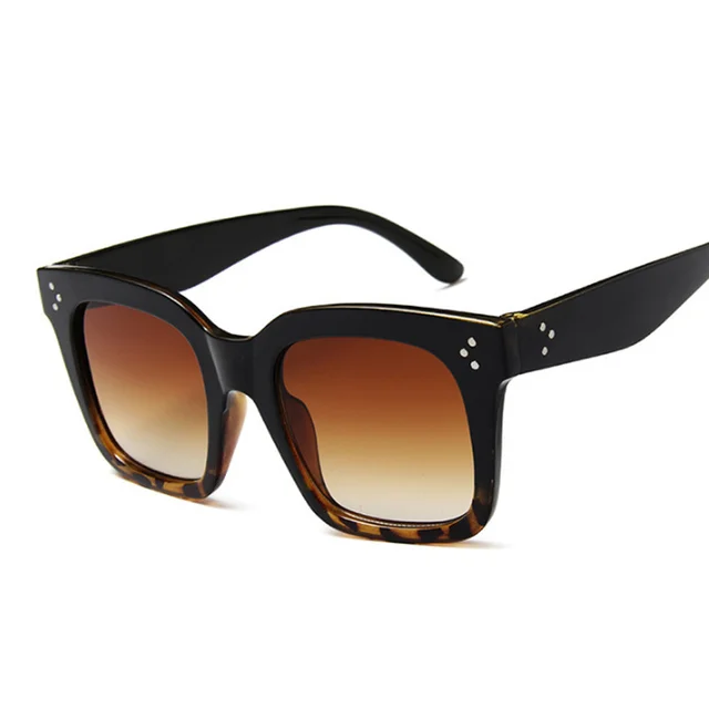 Square Oversized Sunglasses Woman Fashion Black Gradient Vintage Sun Glasses Female Outdoor Shades Driver Retro Oculos De Sol 5