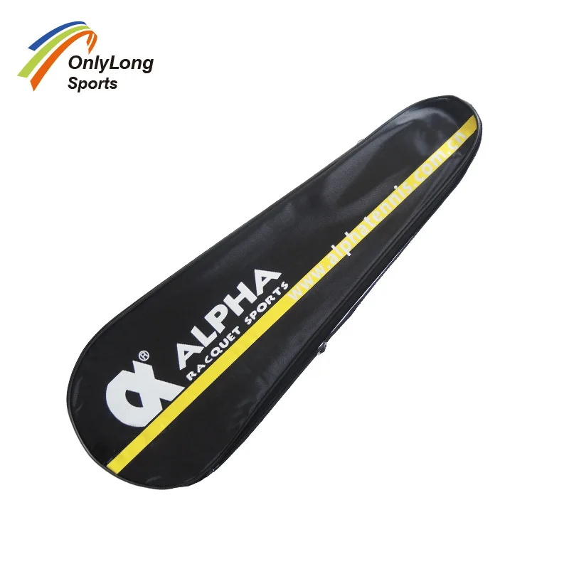 

Alpha Bag Badminton Racket Package Shuttlecocks Bag Single Bottle/2 Mounted Waterproof Cover PU Leather Shoulder Bag