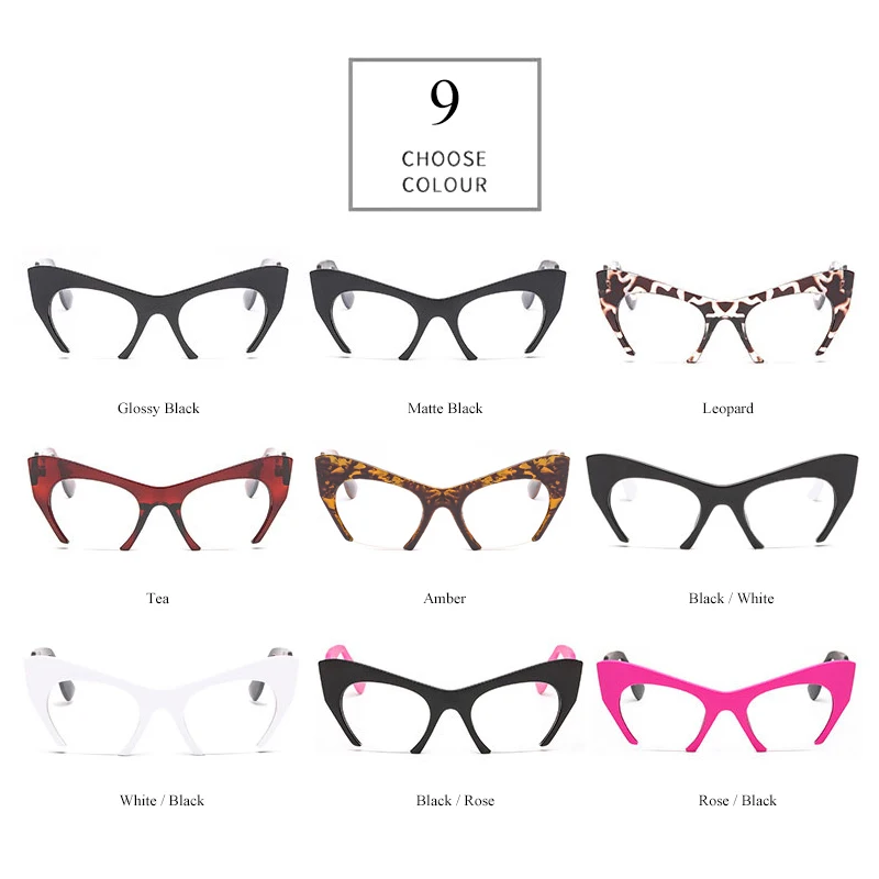 SHAUNA Retro Women Half Frame Cat Eye Glasses Frames Fashion Optical Frame eyewear frames women glasses