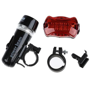 

ABUO-Waterproof LED Bike Bicycle Head Light+Rear Flashlight