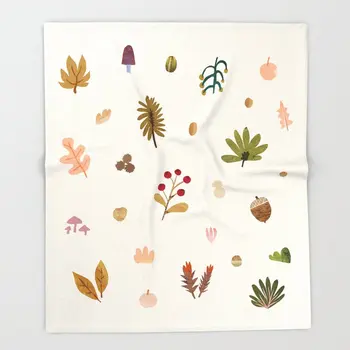 

Abstract Coral Fleece Design Abstraction Woodland Exploration Blankets Sofa Throw Blanket 125x200 Fleece Bed Throws