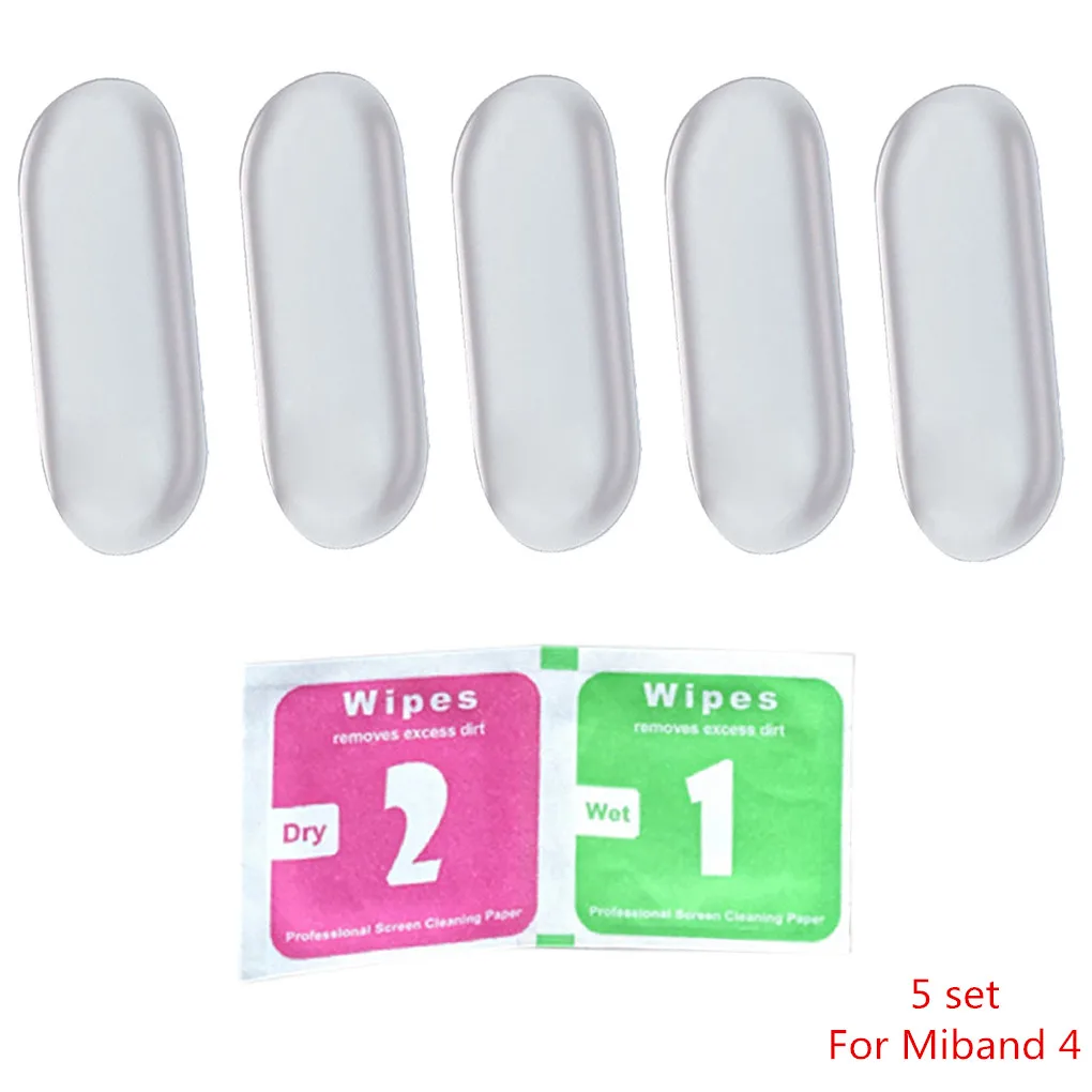 5pcs for Miband 4 10 шт для Xiaomi Mi Band 2/3/4 Экран плёнка ТПУ полное покрытие браслет пленка защитная часы пылеотталкивающий устойчивый к царапинам - Цвет: 5pcs for Miband 4