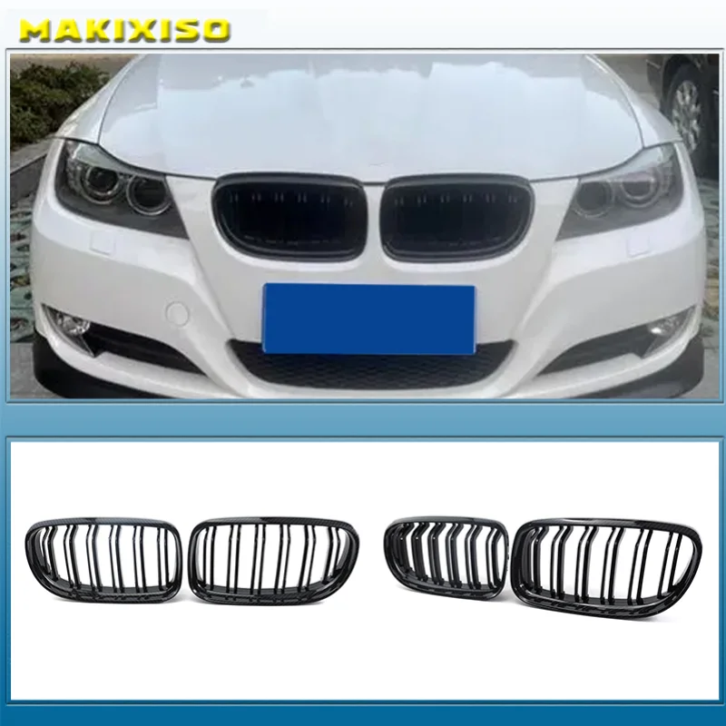 

New Front Hood Kidney Grille Bumper Single Dual Grill Fit For BMW 3-Series E90 E91 2009-2012,Car accessories Replacement Part