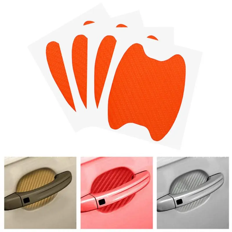 4 шт./компл. Автомобильная дверная пленка лист ручка царапины наклейка защита от