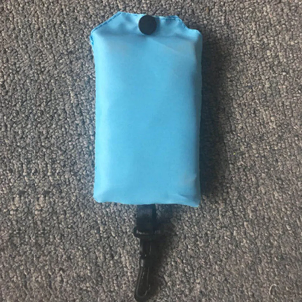 light blue Горячие многоразовые хозяйственные сумки для женщин Складная сумка переносная ткань эко продуктовая Сумка Складная Большая емкость сумки - Цвет: light blue