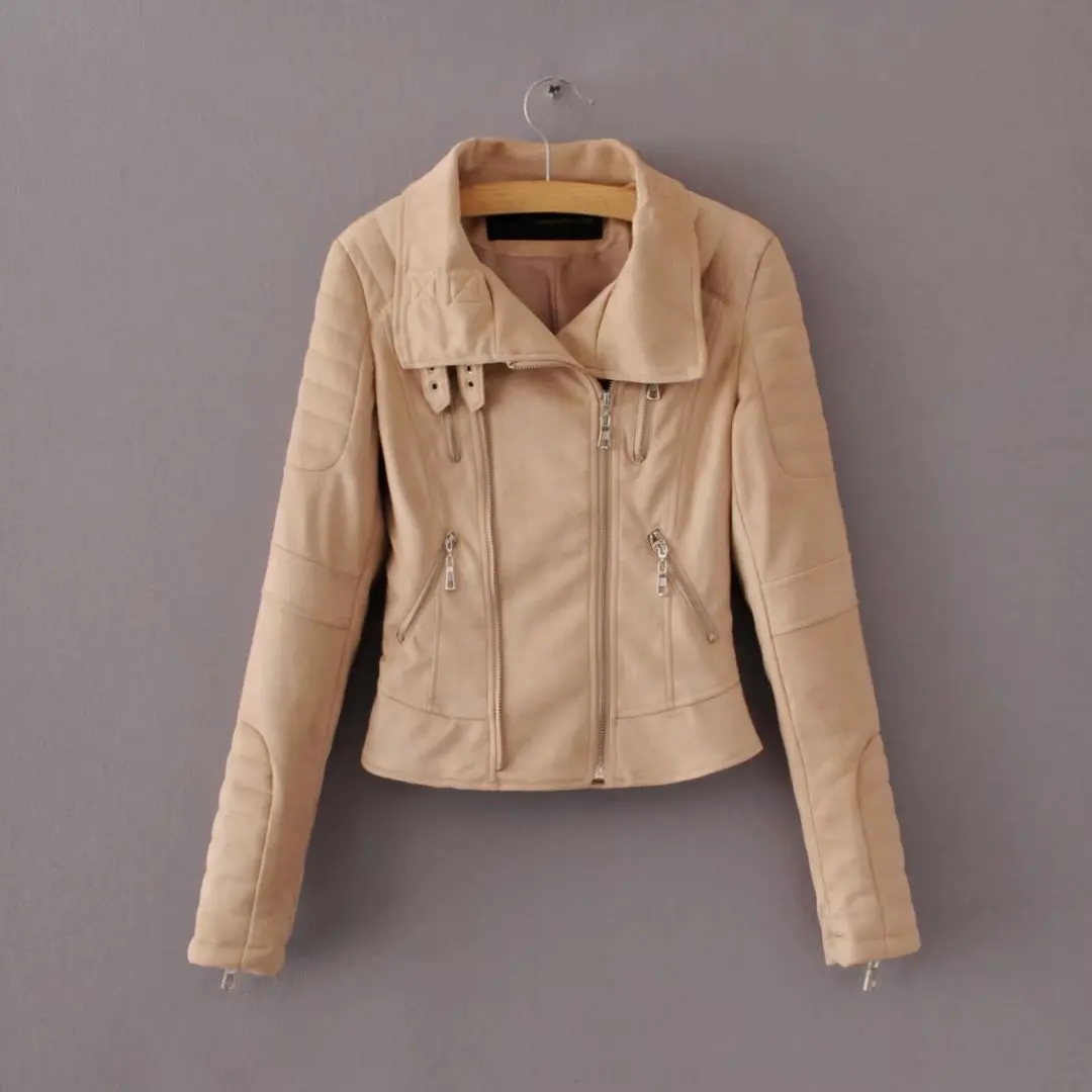 

2017 Western Style Autumn And Winter WOMEN'S Dress New Style Suede Locomotive Leather Coat