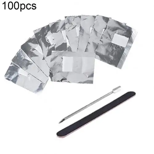 50/100/200Pcs жидкость для снятия лака обертывания для био-Гели Soak Off Гель для удаления Ватные диски легко Применение жидкость для снятия лака удобно - Color: 100pcs