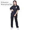 S/M/L/XL/3XL Pet Groomer Waterproof Uniform Suit Cut Pet Hair Breathable Soft Pet Beautician Overalls Set Pro Groomer Robe G0708 5