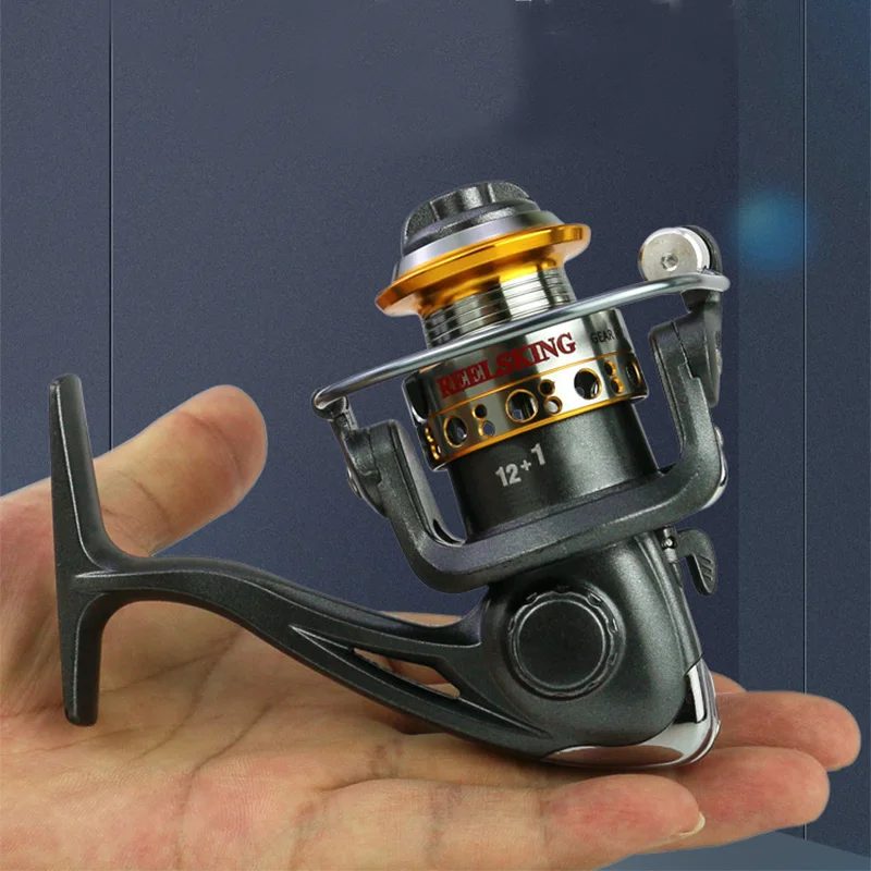 

Mini Fishing Reel Saltwater Freshwater 5.2:1 Metal Spinning Reel Seat Fishing Reel Handle Ball Bearings Boat Fishing Stream
