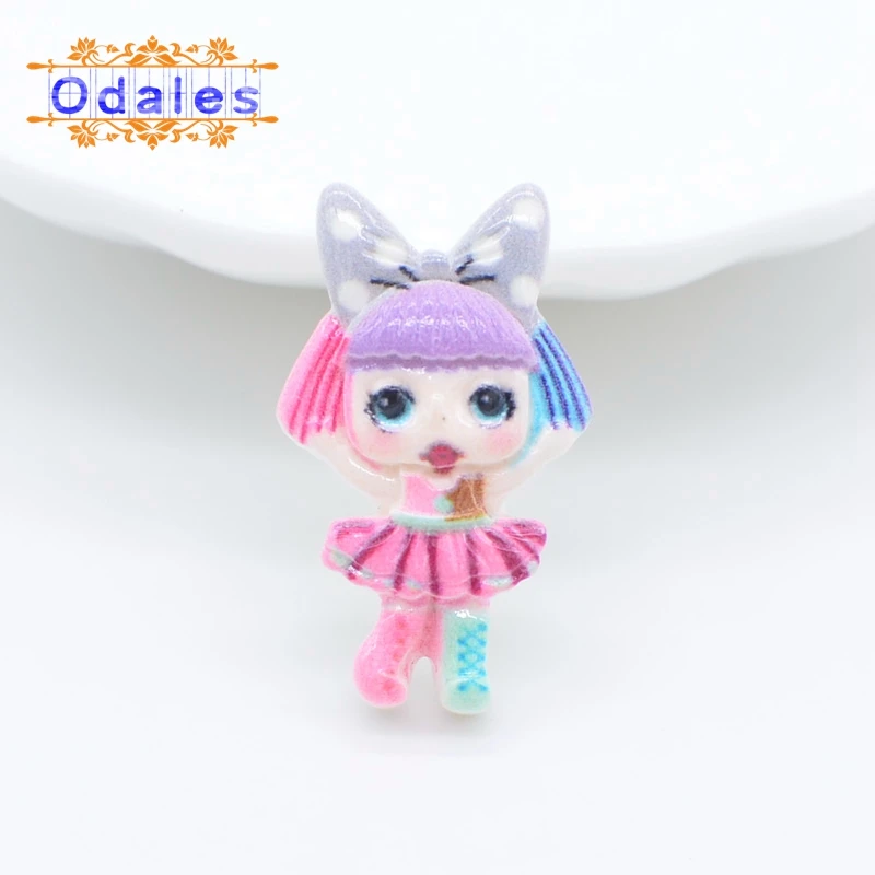 Magic Baby 1 30 шт./лот милые волшебные детские смешанные большие глаза Крутые Девушки DIY смолы мультфильм плоская задняя поставка для Детское кольцо ремесла материалы - Цвет: Magic Baby 1