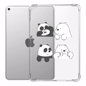 

iPad 2020 Pro 11-inch Case Cartoon pandas Cover Transparent For iPad Air 3 Mini 5 4 3 Anti falling shell iPad 7th generation