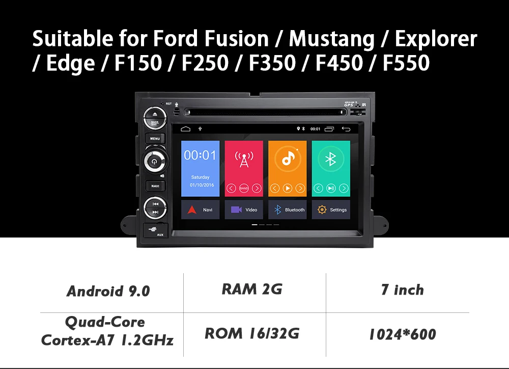 Авторадио 2din мультимедиа для Android плеер для Ford F150 Mustang Expedition Explorer Fusion 2006 2007-2009 Стерео gps Navi DSP
