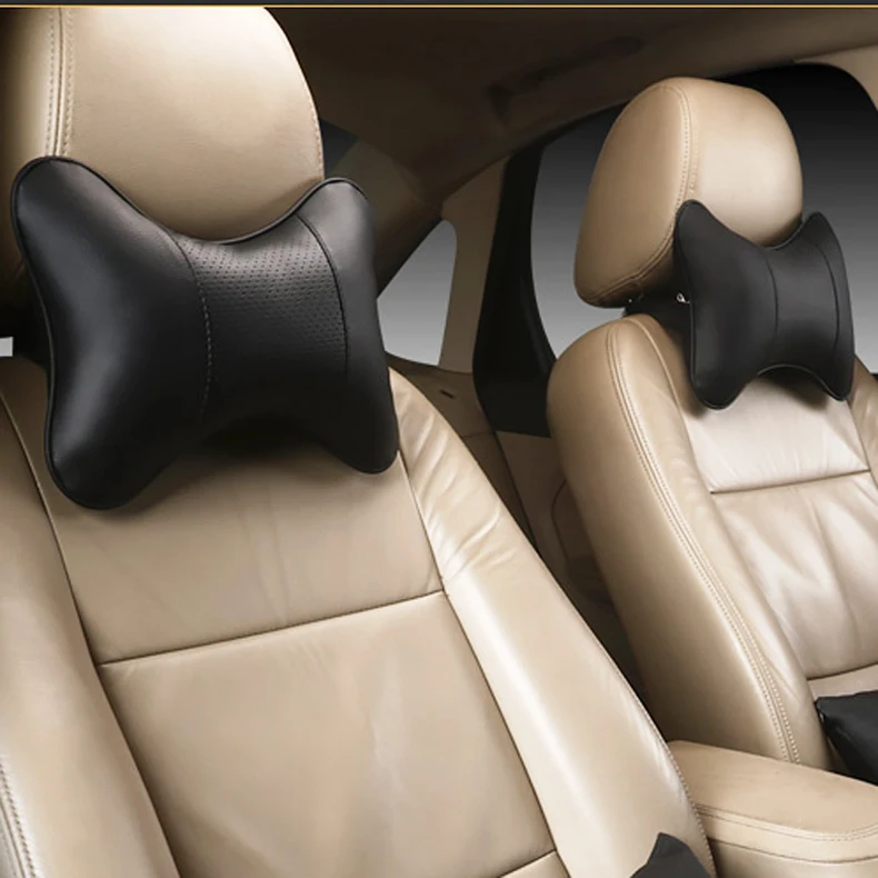 2 шт. Автомобильная подушка для шеи с перфорацией дизайн Двусторонняя