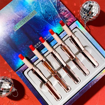 

silver misty lipstick set moisturizing waterproof long-lasting matte red non-marking gift box