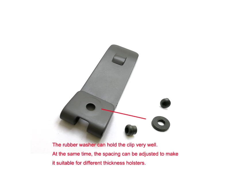 20mm *70mm Excellent quality Metal Spring Belt Holster Sheath Titanizing Clip kydex holster clips for 2 inch belt (gray color)
