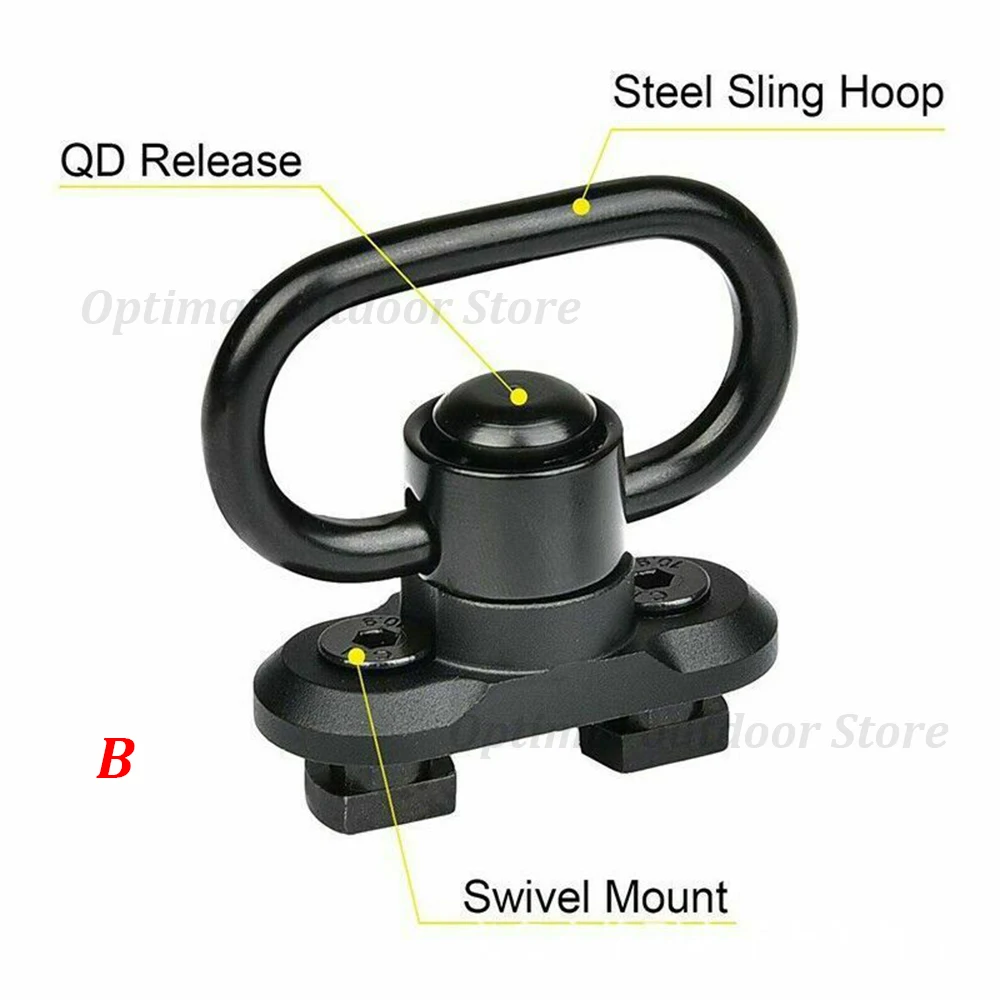 TOtrait Sling Поворотный адаптер для M Lok Rail Quick Release QD Sling Поворотный адаптер рельсовые инструменты крепления 3 стиля на выбор
