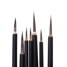 Seiko крючок линия окрашенные листья сухожилия кисть для письма камень Барсук китайская живопись каллиграфия Большой Средний litte jade ручка для планшета