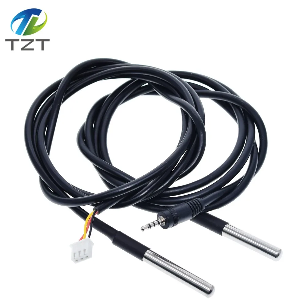 TZT DS1820 посылка из нержавеющей стали, водонепроницаемый датчик температуры DS18b20, датчик температуры 18B20 для Arduino