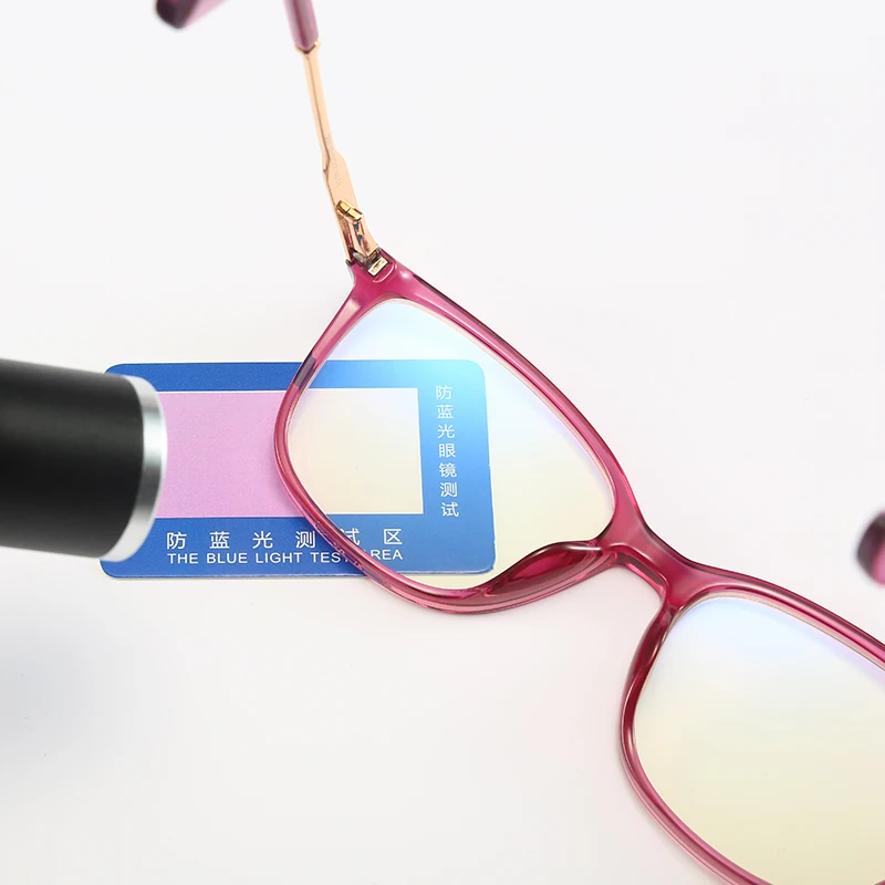 Blue Light Blocking Glasses For Women - Clear Square Reading Glasses With Full Frame 3 thumbnail image